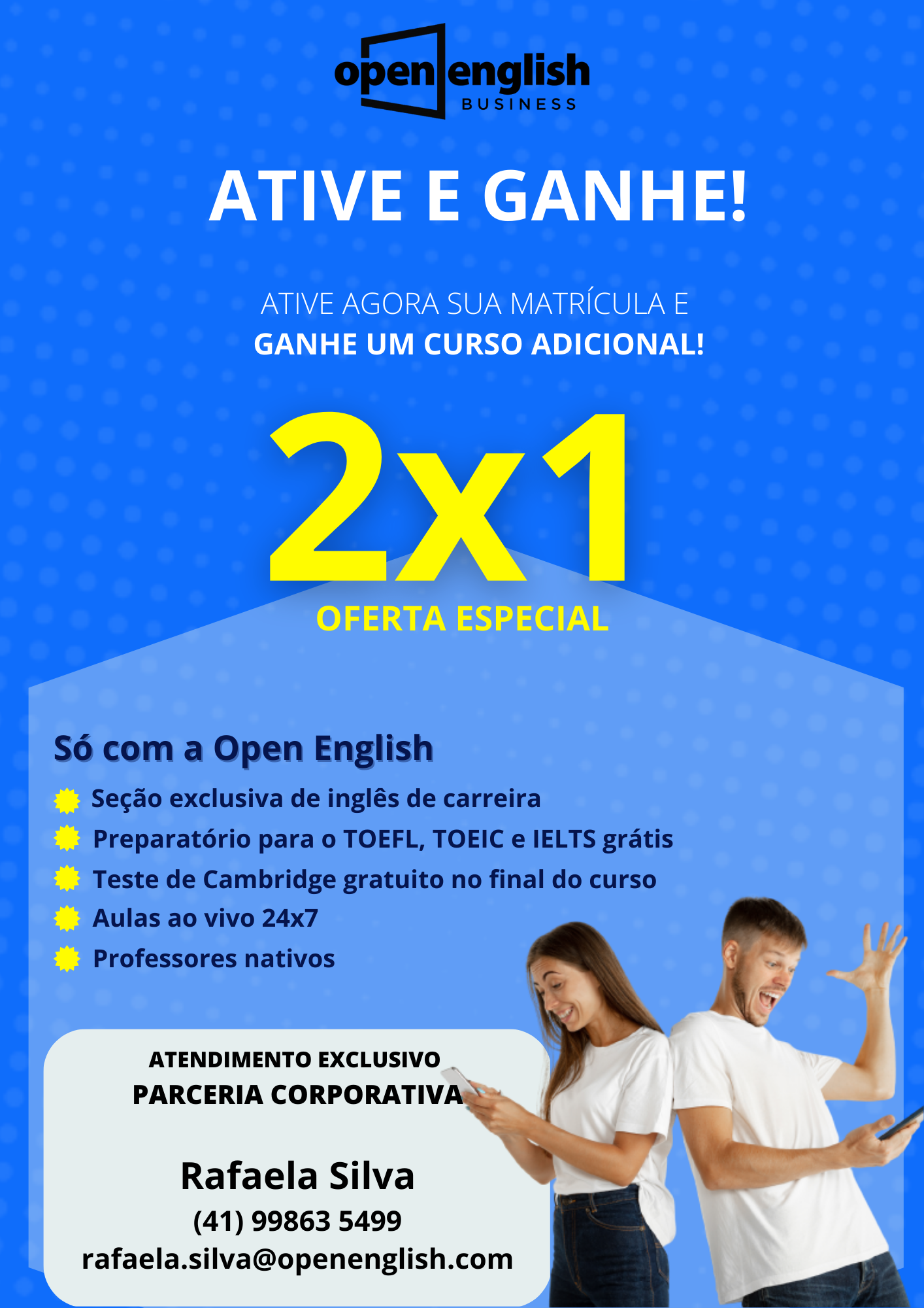 OPEN ENGLISH PREÇO 2 POR 1 🚨 Open English CUPOM DESCONTO VALIDO